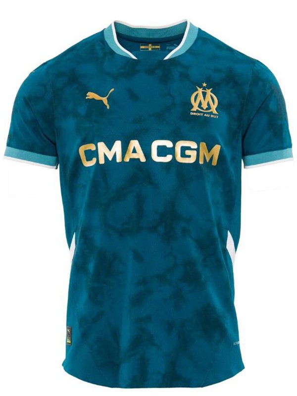 Olympique de Marseille maillot extérieur uniforme de football deuxième maillot haut de kit de football sportswear homme 2024-2025